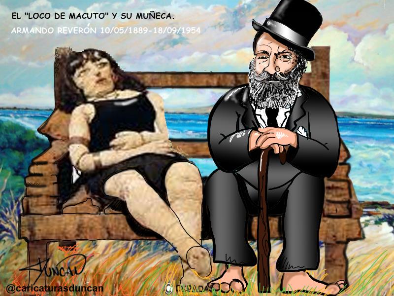 Homenaje al Loco de Macuto - Caricatura de Duncan