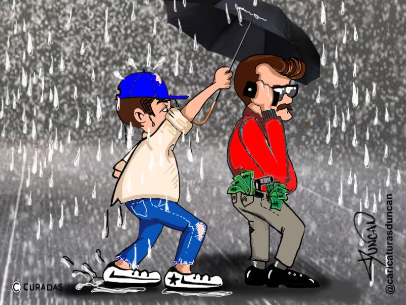 Sumisión. Mal de males. Caricatura de Duncan