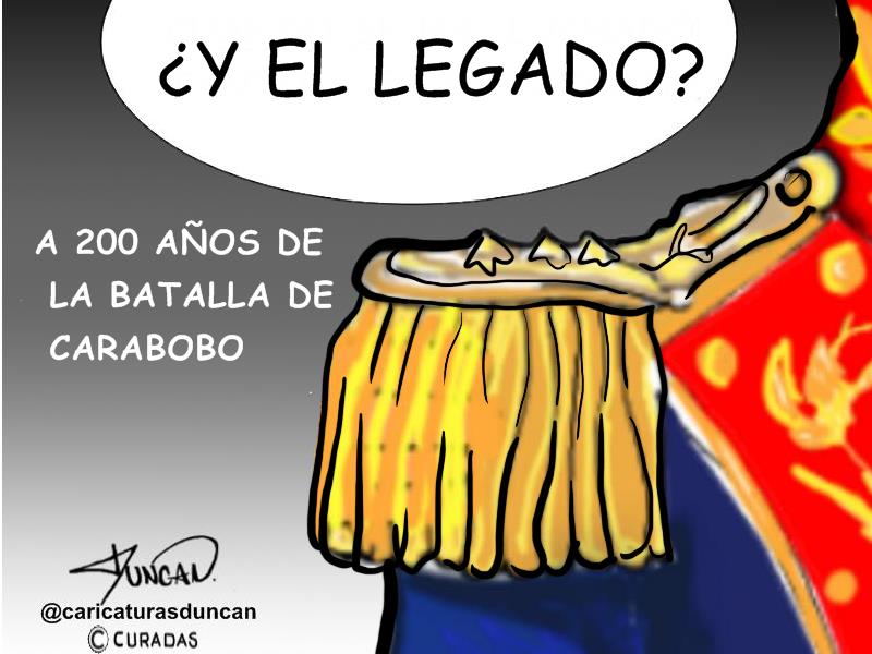 ¿Y el legado? Caricatura de Duncan