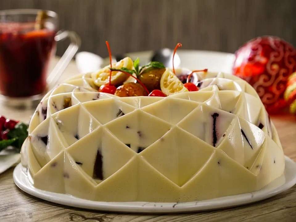 Gelatina de ponche crema, rico postre para cualquier ocasión