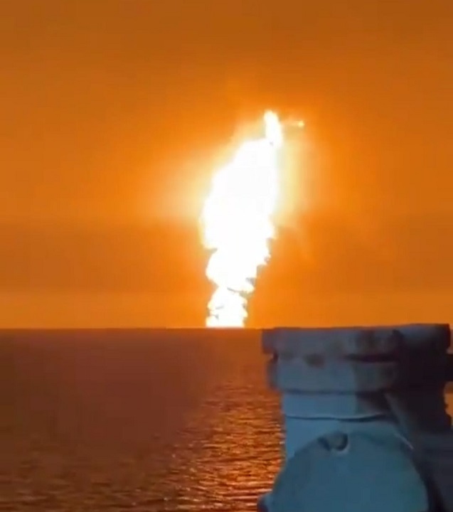 Mar Caspio: impresionante explosión por erupción de volcán de lodo