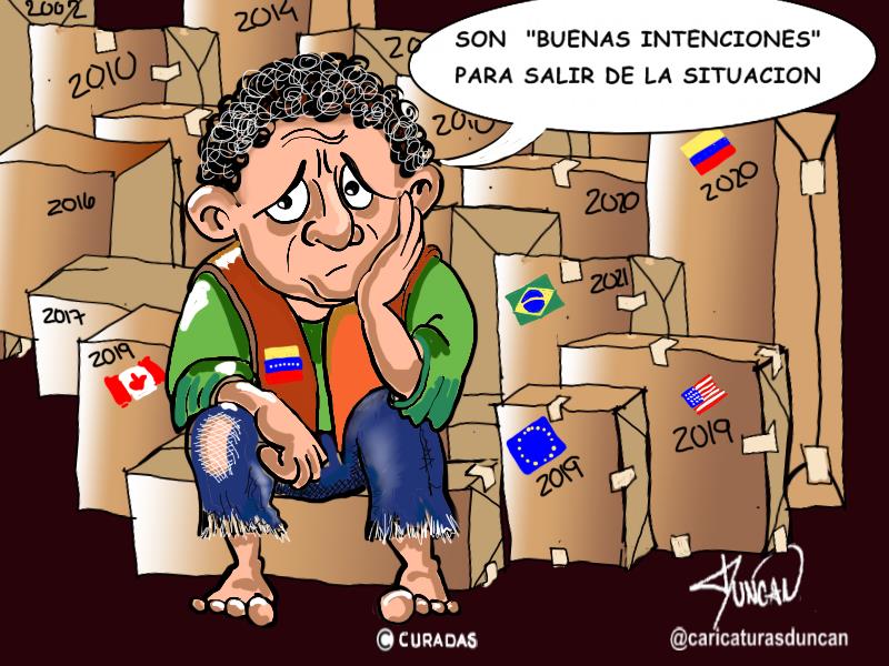 Buenas intenciones - Caricatura de Duncan