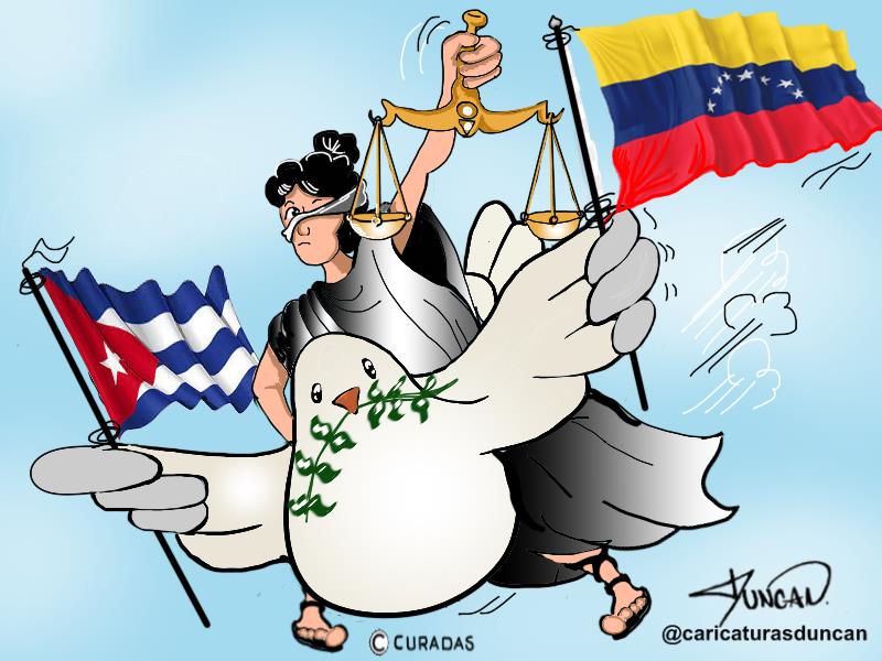 Paz y justicia - Caricatura de Duncan
