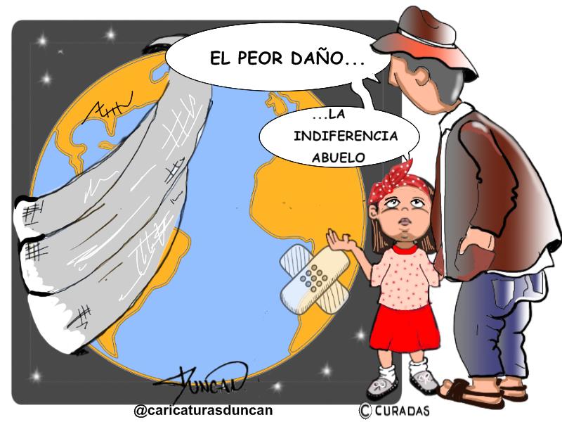 El peor daño - Caricatura de Duncan