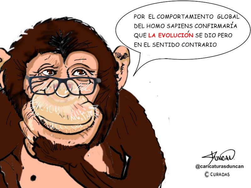 Evolución - Caricatura de Duncan
