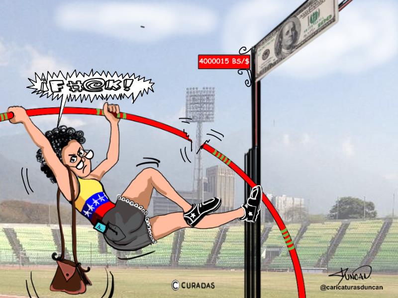 Ni con garrocha - Caricatura de Duncan