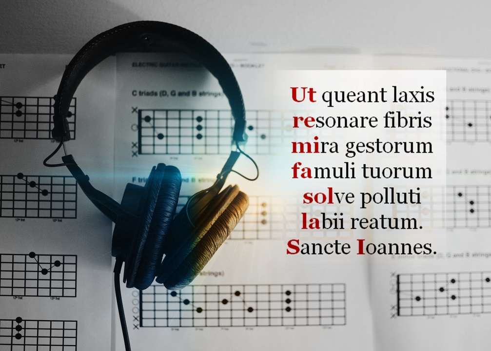 Los nombres de las notas musicale