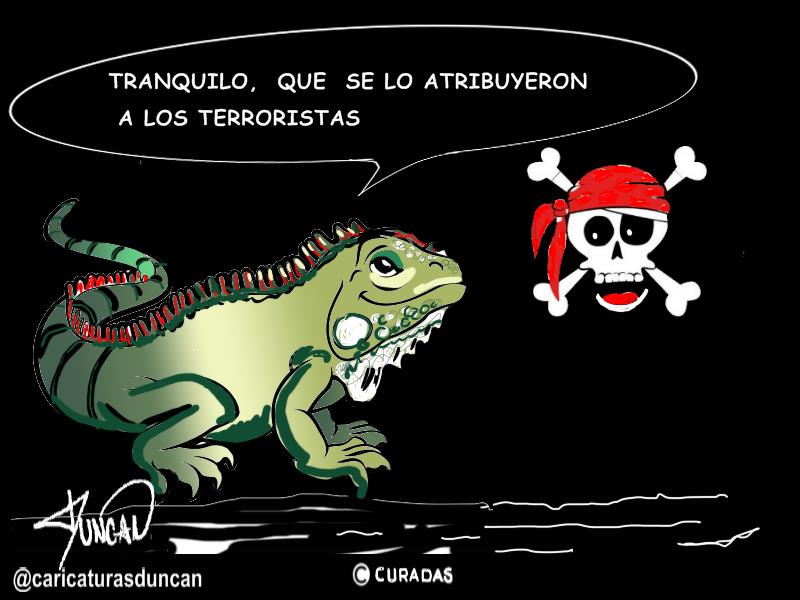 Los piratas - Caricatura de Duncan