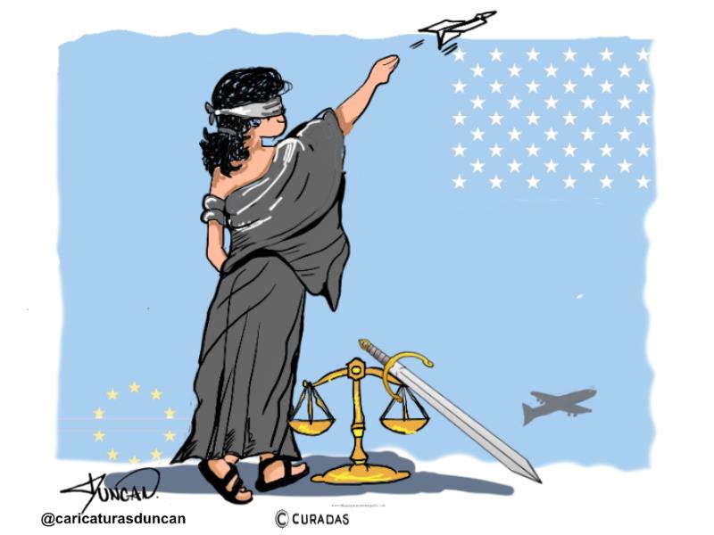 Extraditado - Caricatura de Duncan