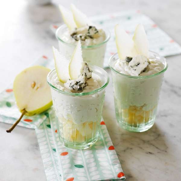 Crema de roquefort y pera