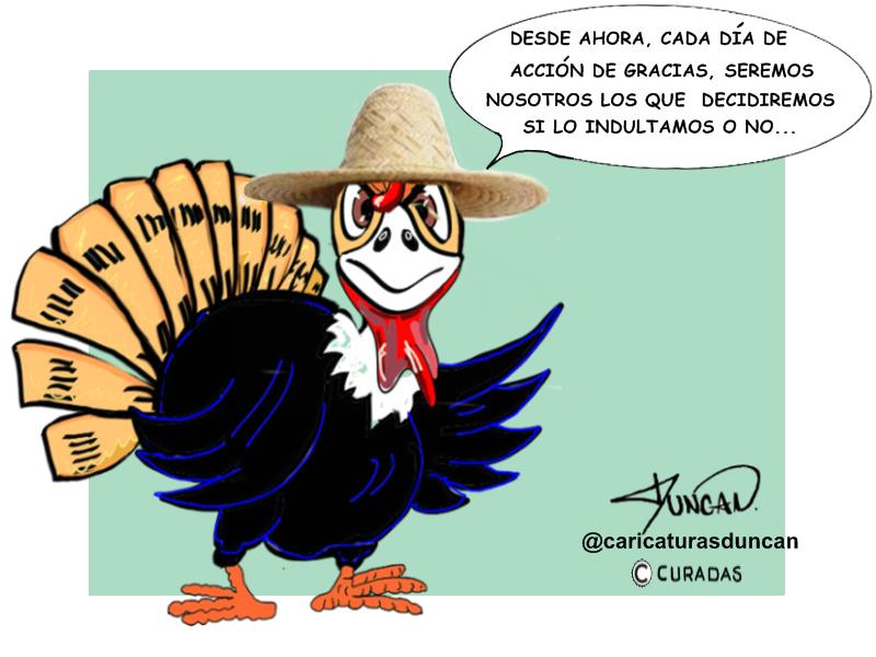 Acción de gracias - Caricatura de Duncan