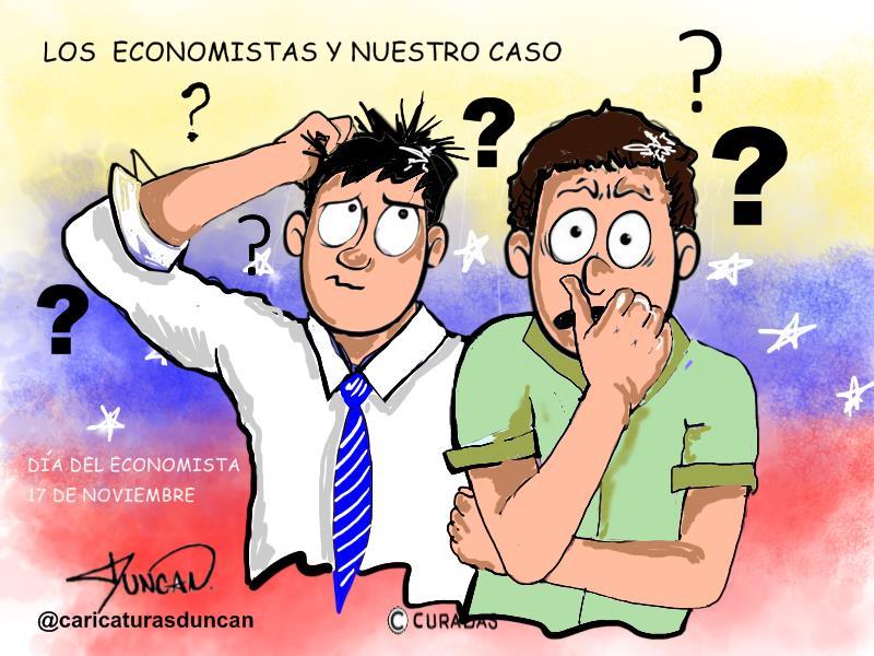 Economistas en Venezuela Caricatura de Duncan