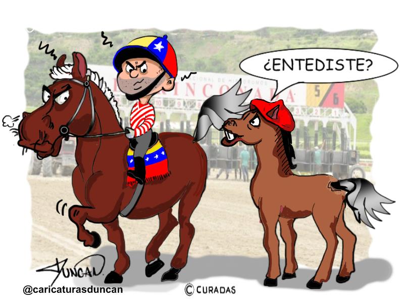 El potro - Caricatura de Duncan