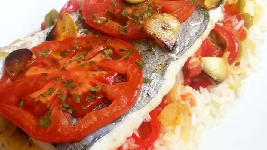 Rodajas de merluza al microondas