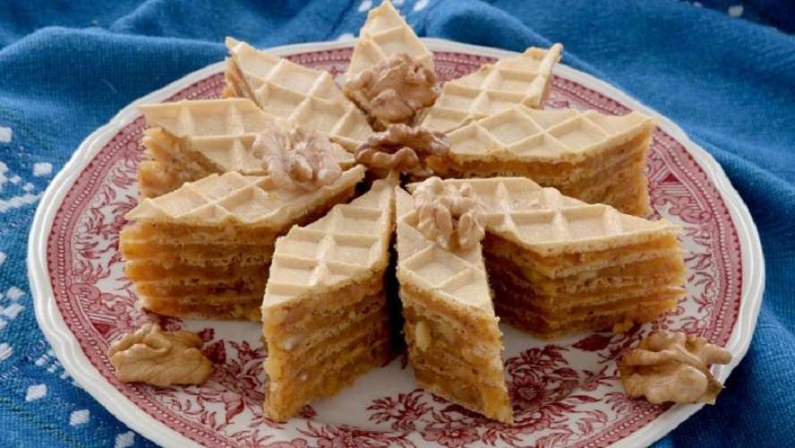 Pastel árabe de obleas