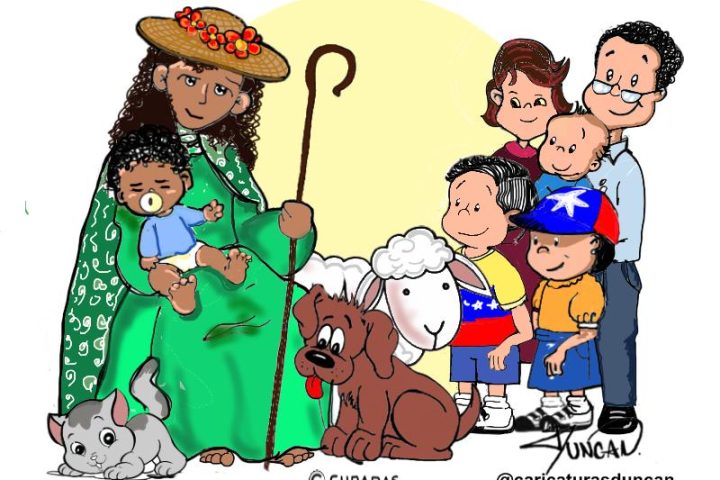 Divina Pastora - Caricatura de Duncan