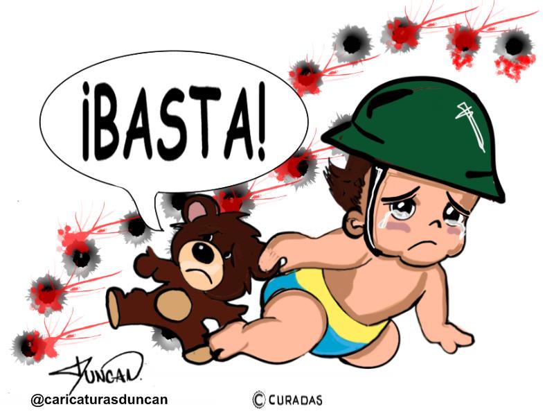 ¡Basta! - Caricatura de Duncan
