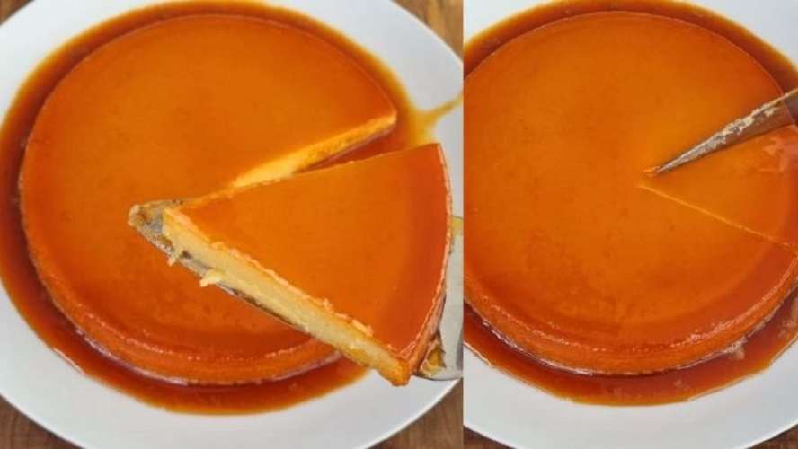 Flan de plátano