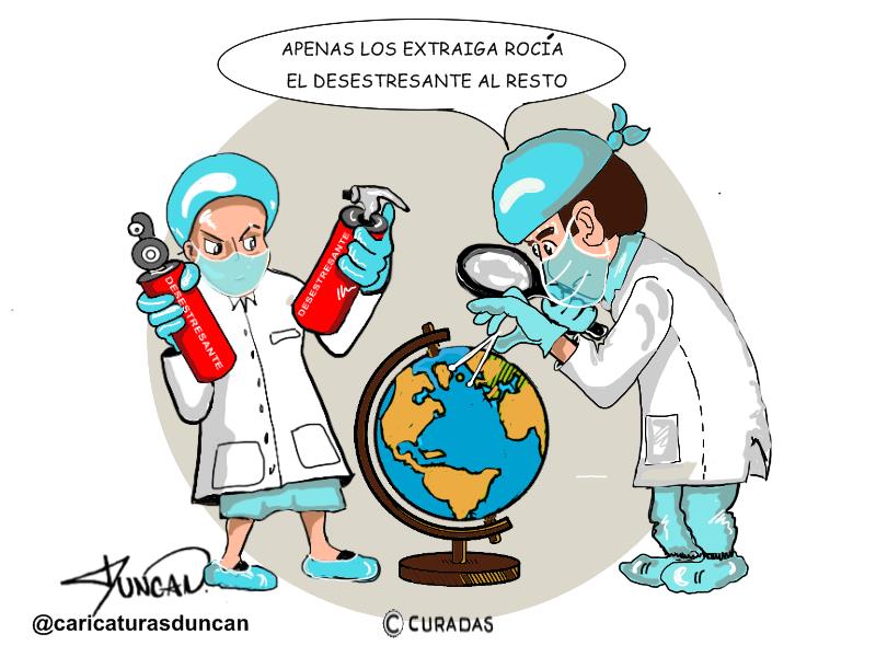 Rociadores - Caricatura de Duncan