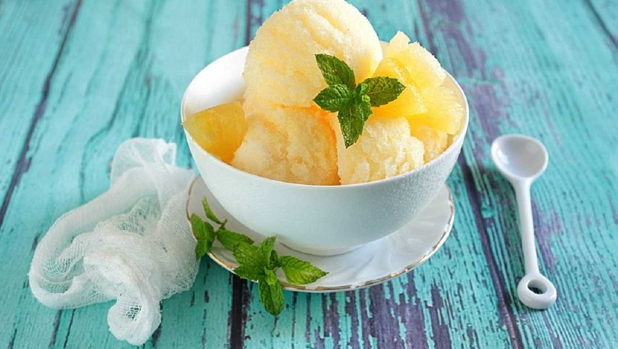 Receta de sorbetto di ananas, la versión italiana de la piña más refrescante