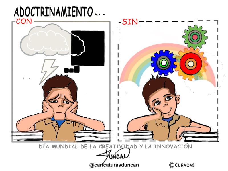 Adoctrinamiento - Caricatura de Duncan