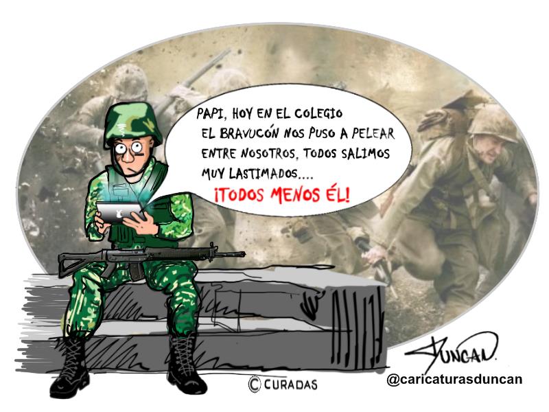 Bravucón - Caricatura de Duncan