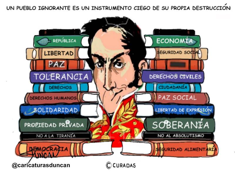 Día del libro - Caricatura de Duncan
