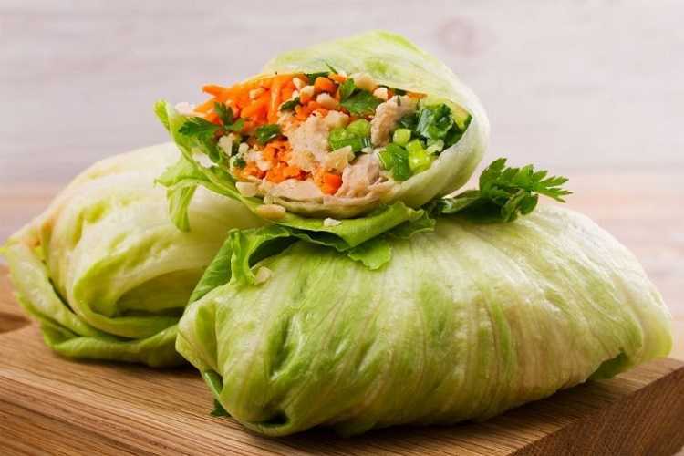 Rollos de lechuga romana