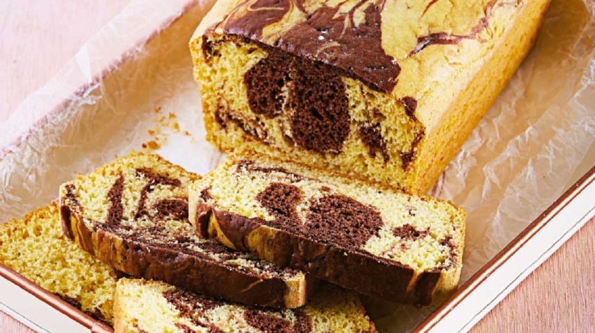 Ponqué marmoleado: delicioso postre para una tarde en familia
