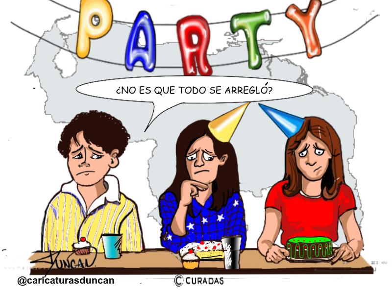¿Celebramos? - Caricatura de Duncan