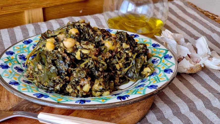 Espinacas con garbanzos