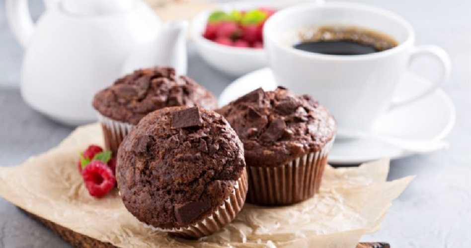 Muffins de chocolate veganos