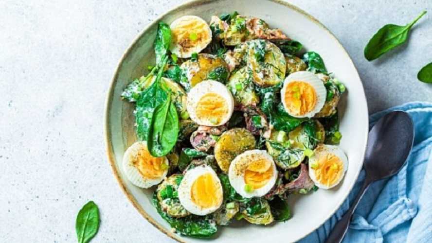 Ensalada de papa y huevo