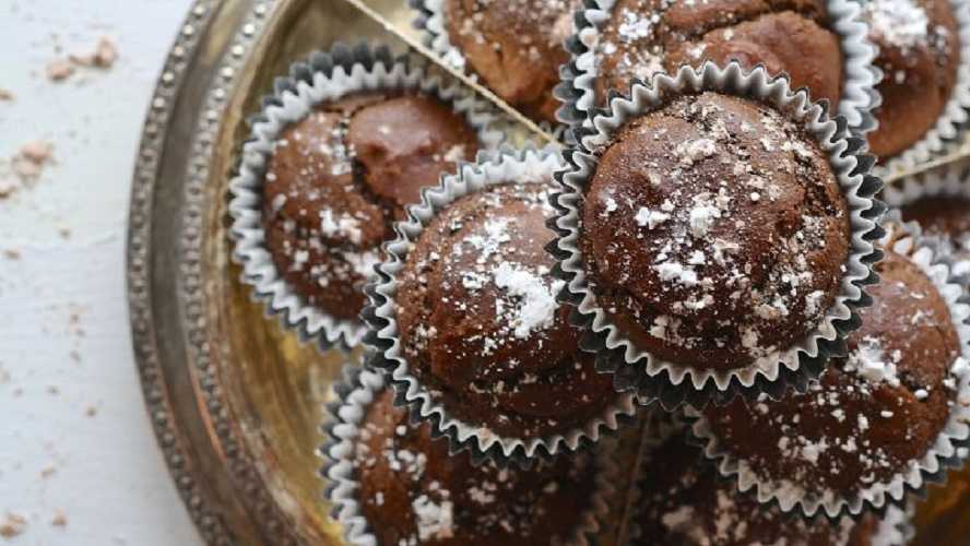 Muffins de chocolate veganos