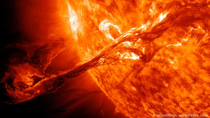 el peligro de las tormentas solares