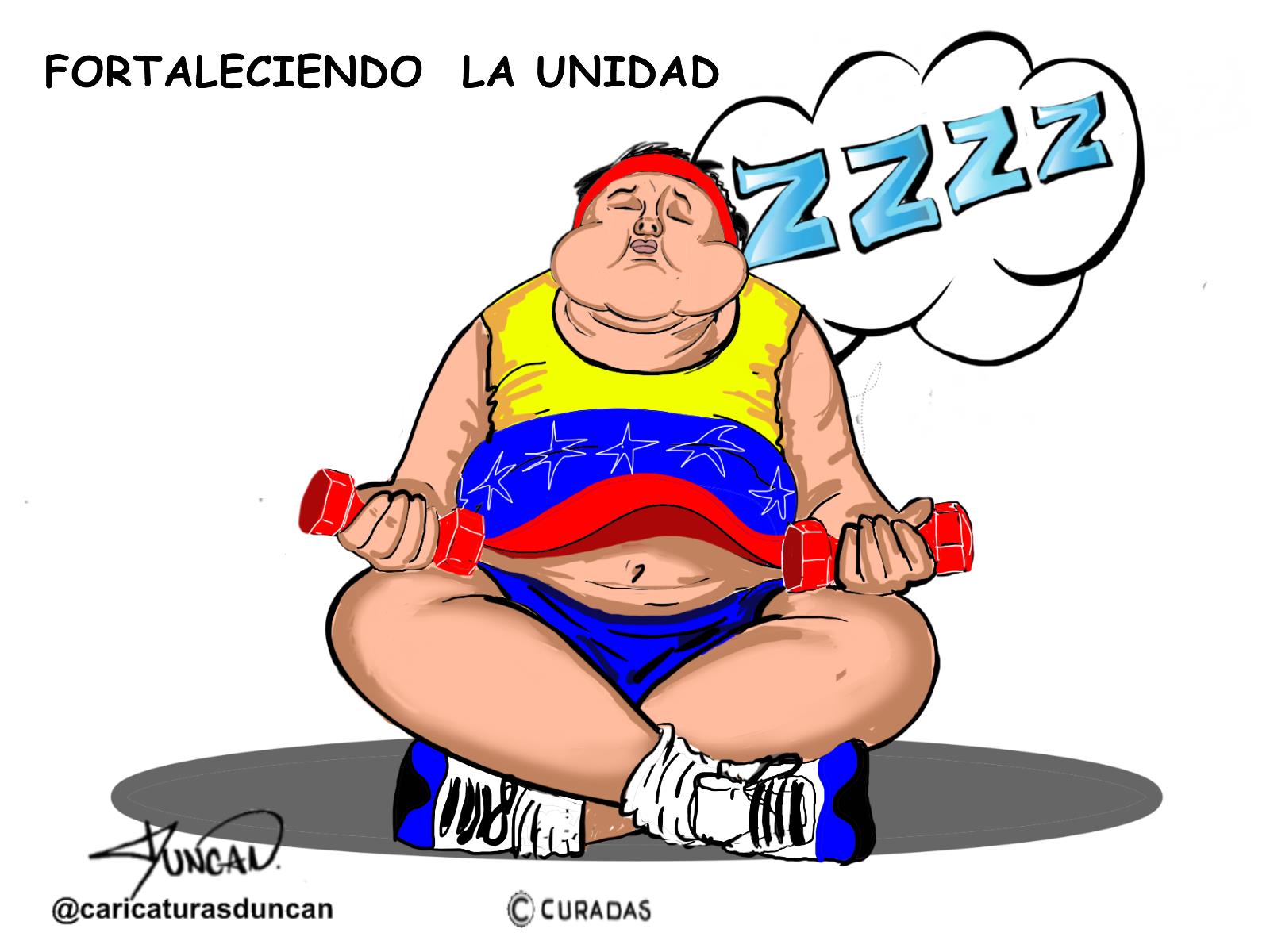 Fortaleciendo la unidad - Caricatura de Duncan