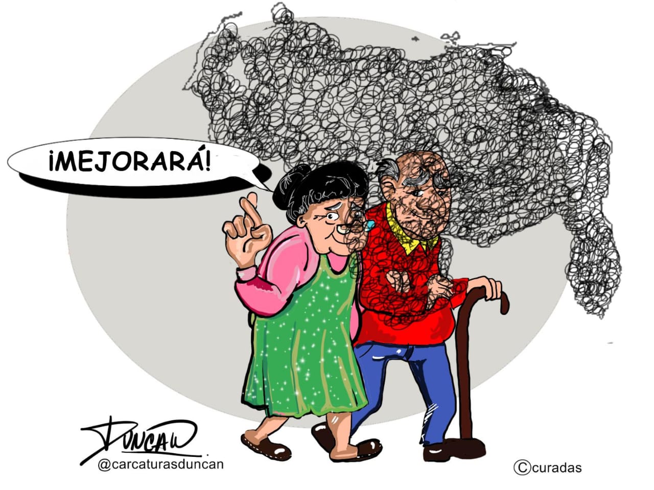 Encapotado - Caricatura de Duncan