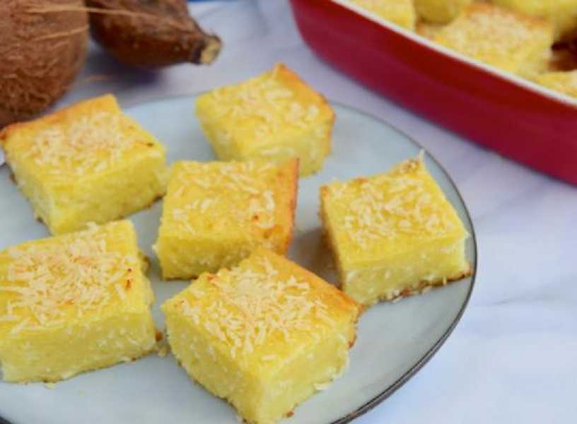 Torta de yuca con coco