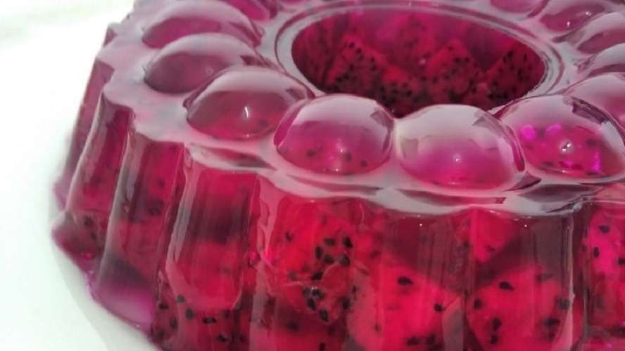 Gelatina de pitahaya