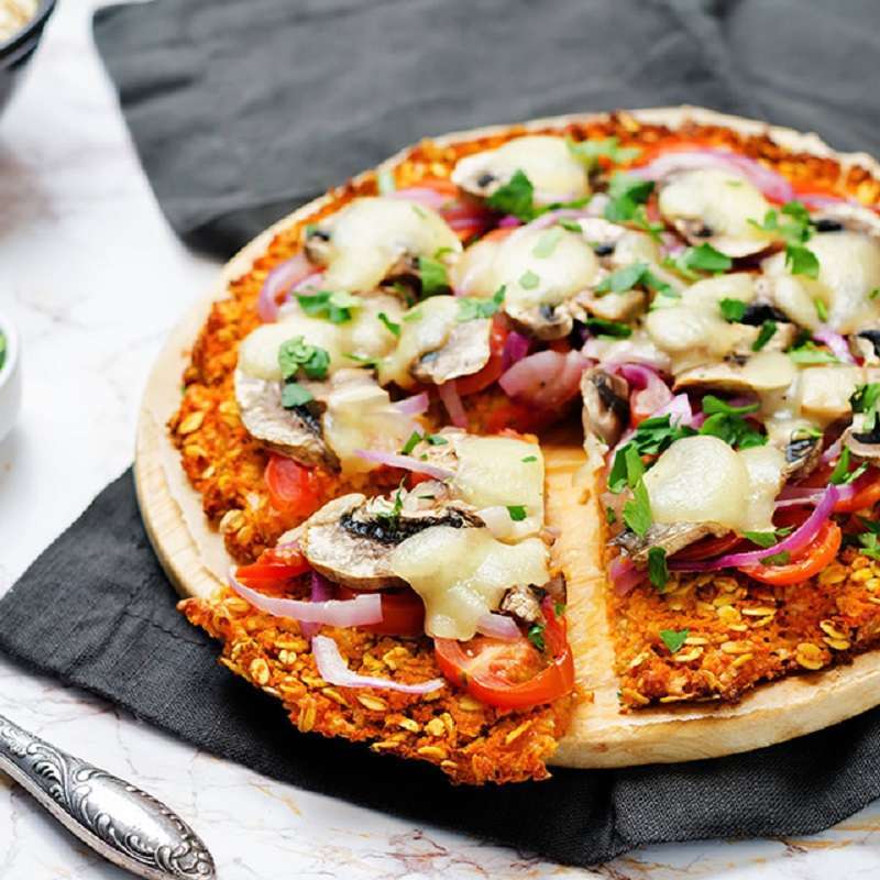 Pizza de avena: deliciosa receta para una cena ligera