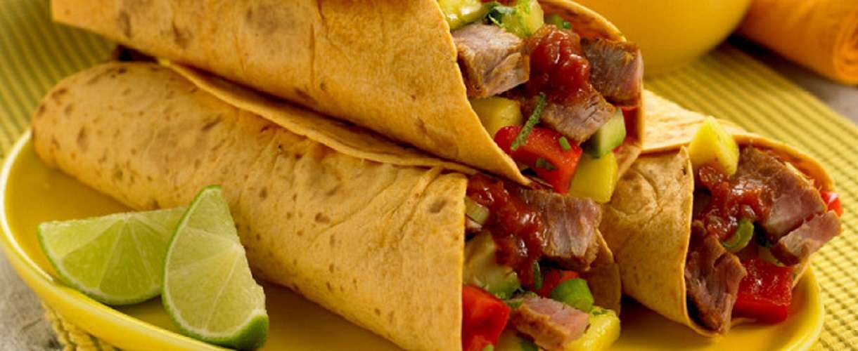 Fajitas de atún con mango y arroz: disfruta de este rico plato