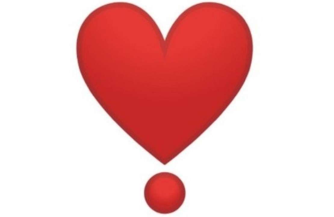 Emoji del corazón con un punto debajo, ¿cuál es su significado?