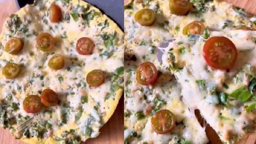 Pizza de acelgas y espinacas