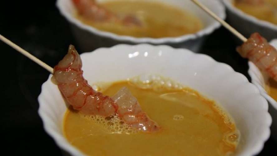 Crema de langostinos