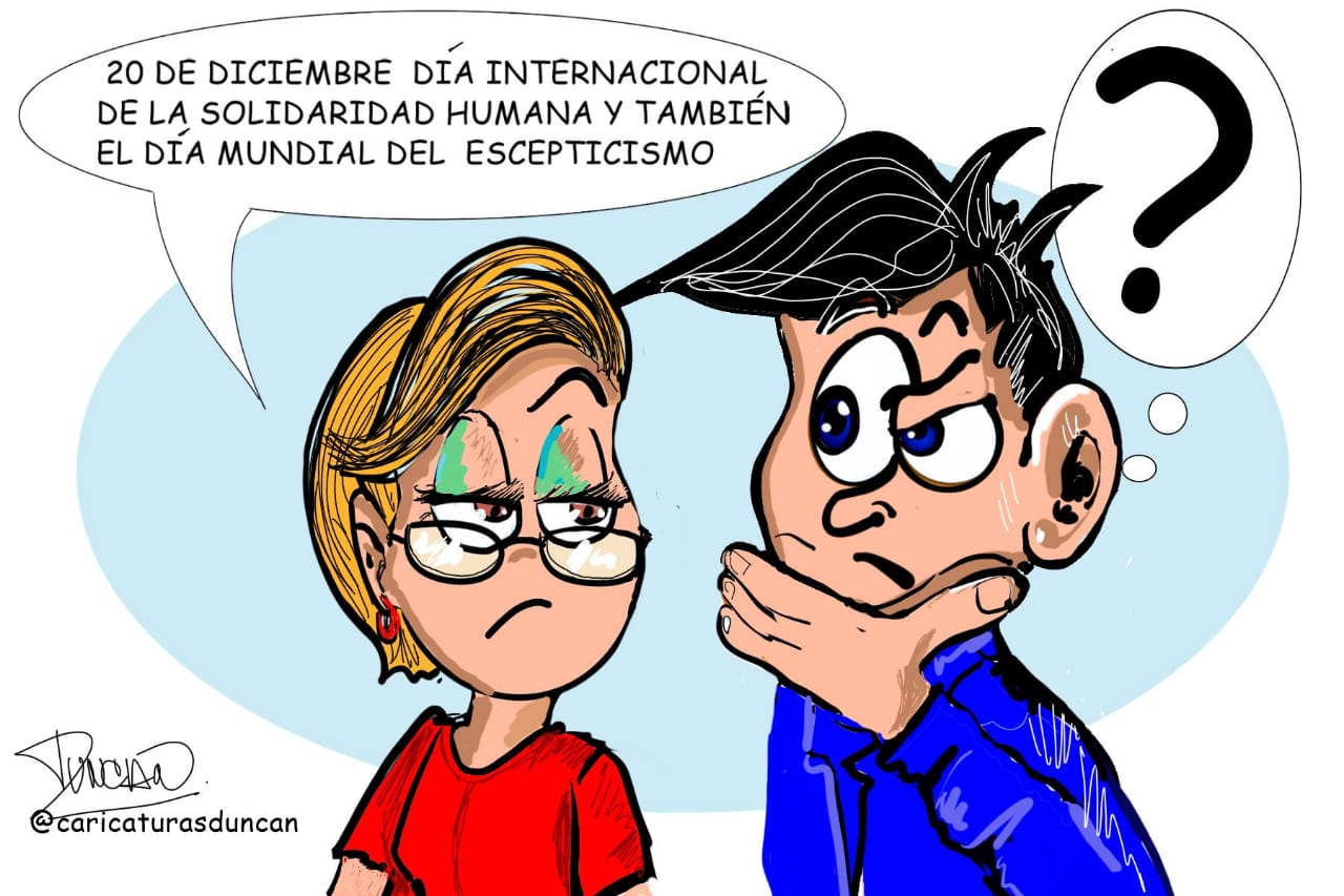 Solidaridad dudosa - Caricatura de Duncan