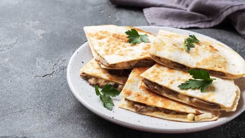 Quesadillas de champiñones