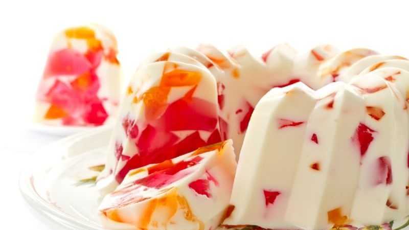 Gelatina de tres leches sabor durazno