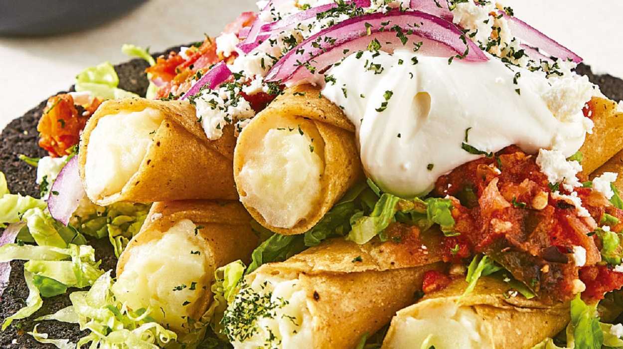 Tacos de papa con queso deliciosos para el fin de semana