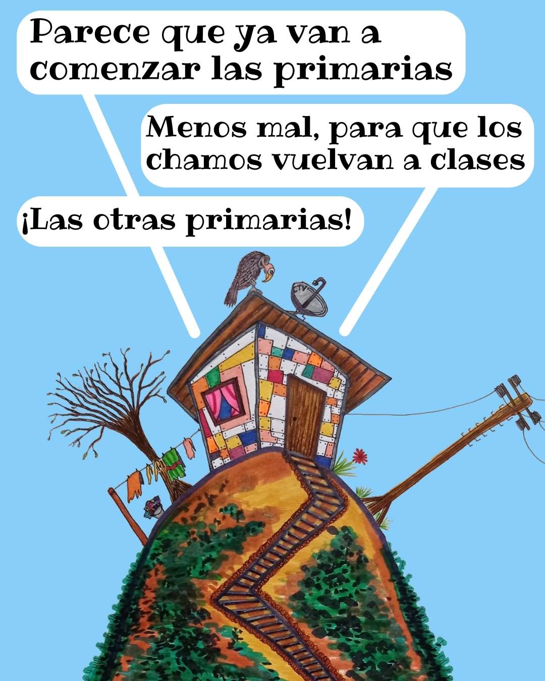 Caricatura La Casita Primarias