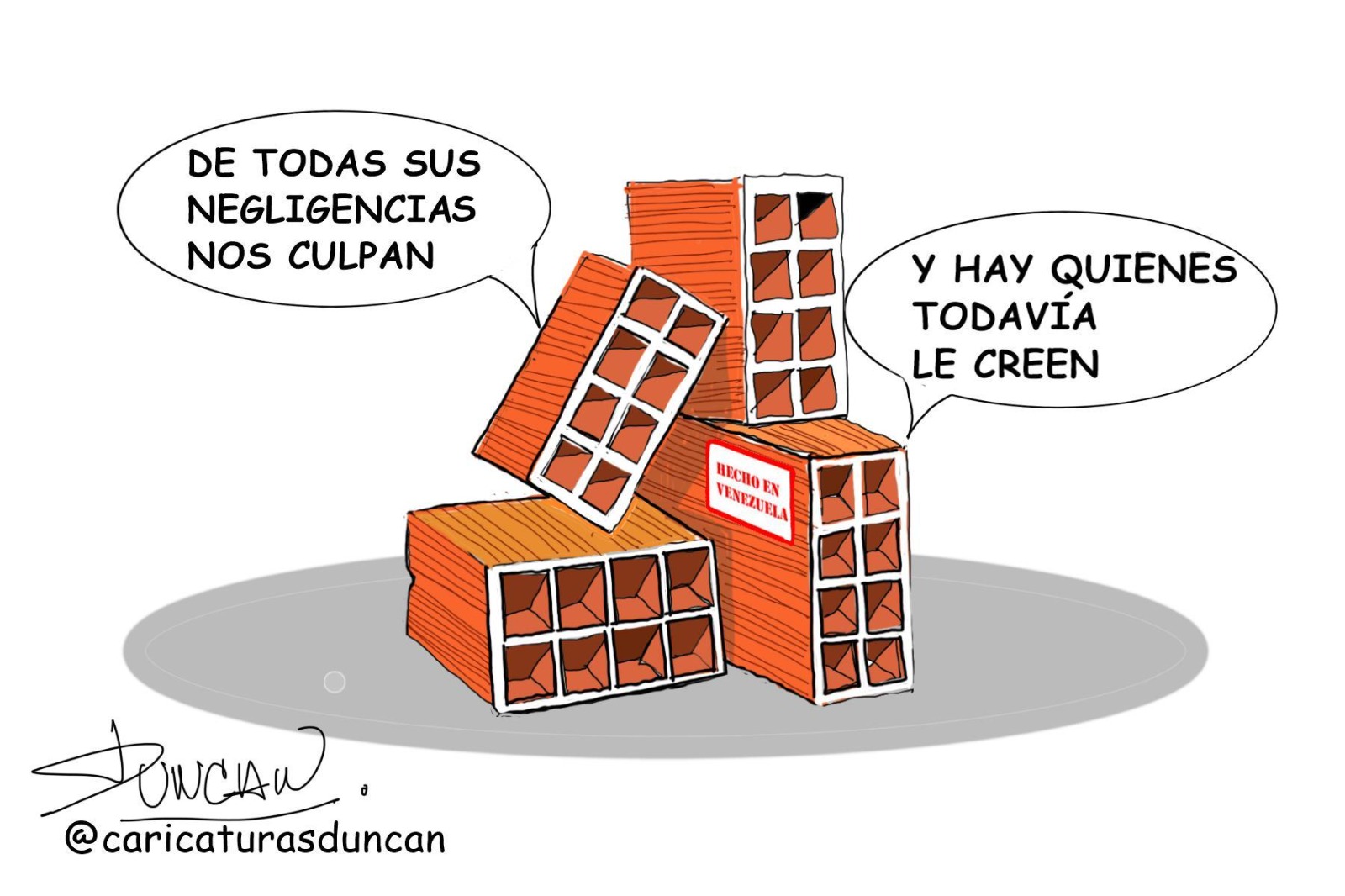 Bloqueo - Caricatura de Duncan